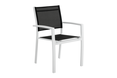 Rana fauteuil Blanc/noir