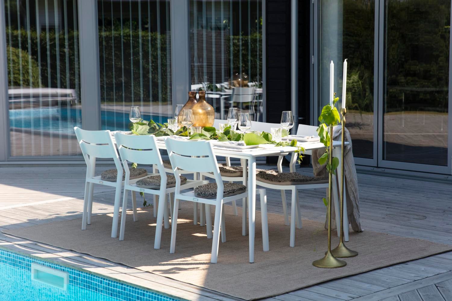 Delia chaise de table Blanc