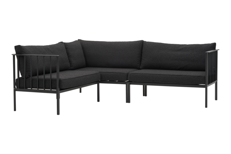 Upper salon de jardin Noir/Teddy Black