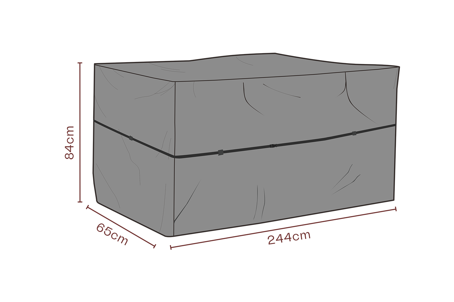 Cover cuisine extérieure Black-Breathable