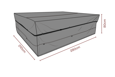 Cover salon de jardin Noir