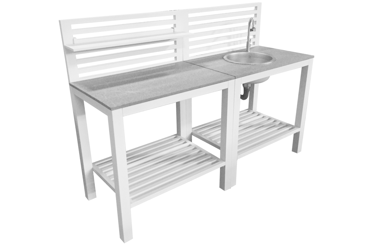 Bellac cuisine extérieure Blanc