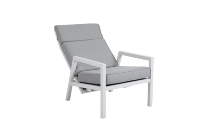 Belfort fauteuil avec dossier réglable Blanc/Pearl grey