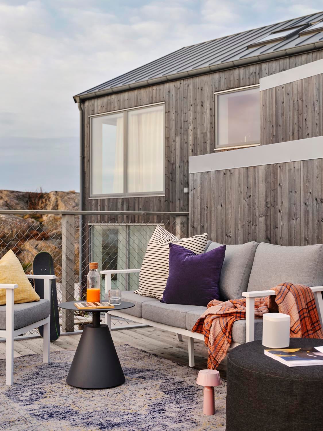 Amarante tapis Bleu clair/gris