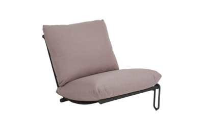 Blixt assise Noir/Dusty pink