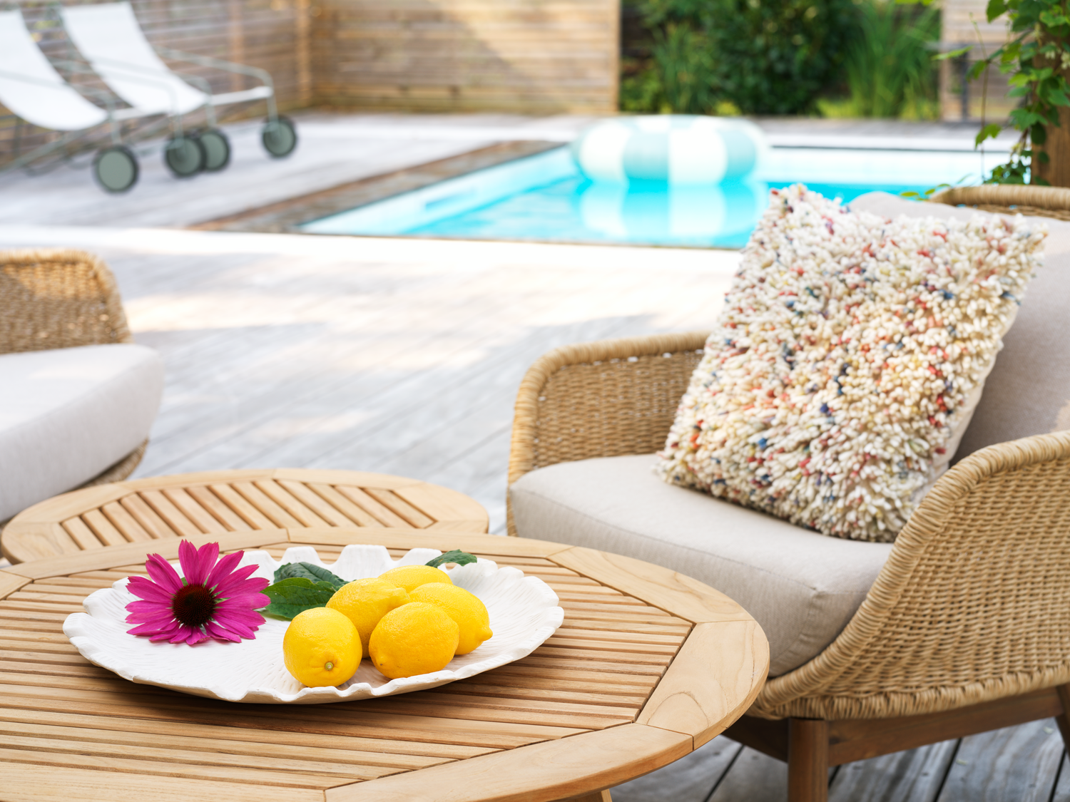 Lily fauteuil Twist Straw/Plush Wheat