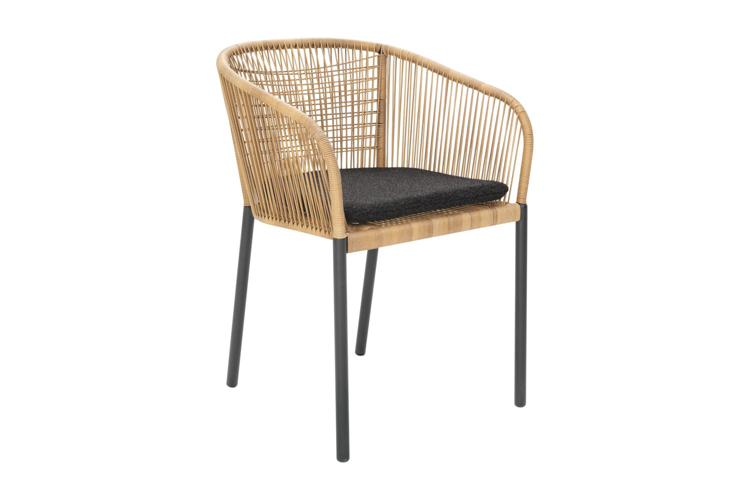 Delta fauteuil Anthracite/Teddy Black