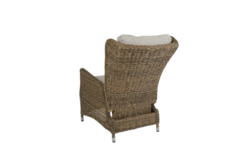 Vallmo fauteuil avec dossier réglable Rustique/Sable