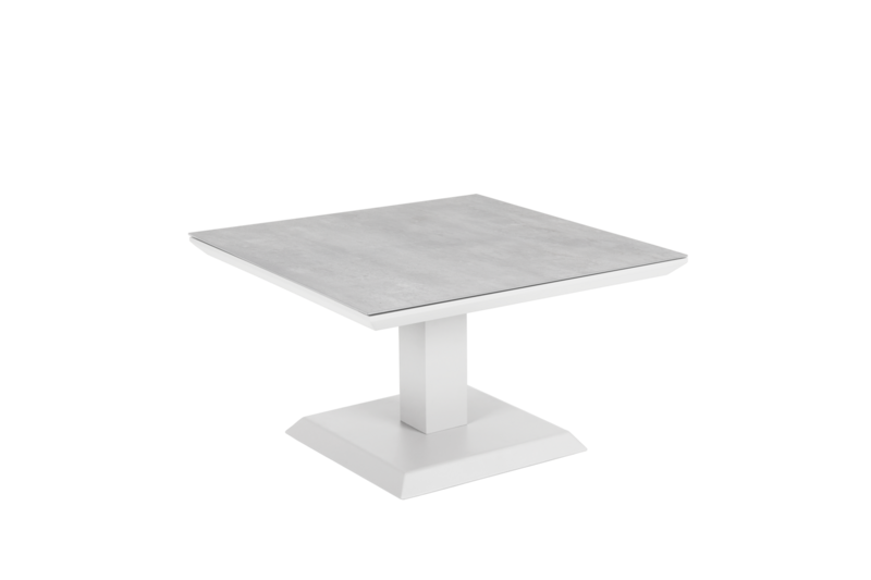 Heis table salon Blanc/gris