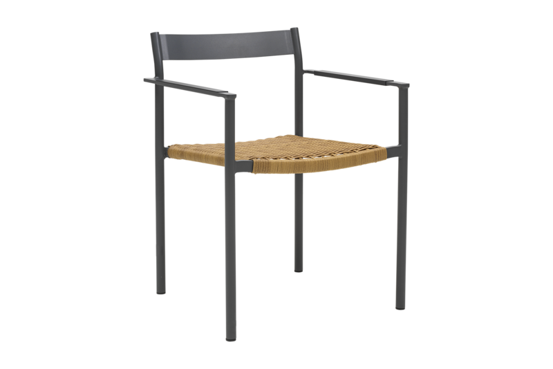 DK chaise de table Antracit/Natur