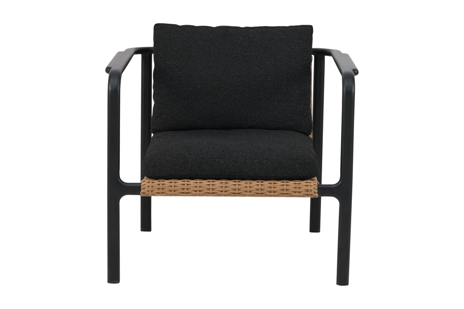 Motty fauteuil Noir/Teddy Black