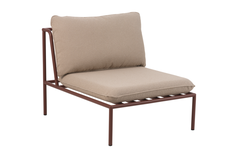 Collier partie centrale Zin Red/Teddy Beige