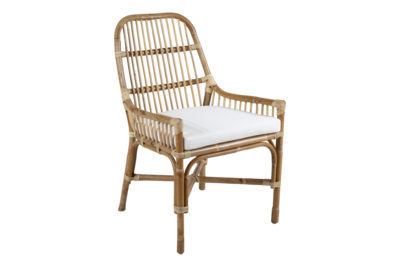 Vallda chaise de table Couleur naturelle/blanc