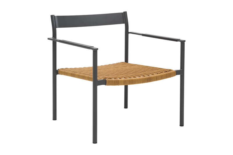DK fauteuil lounge Antracit/Natur