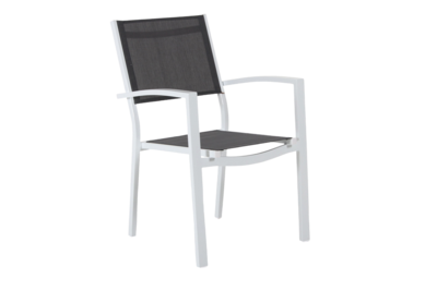 Leone fauteuil Blanc/gris