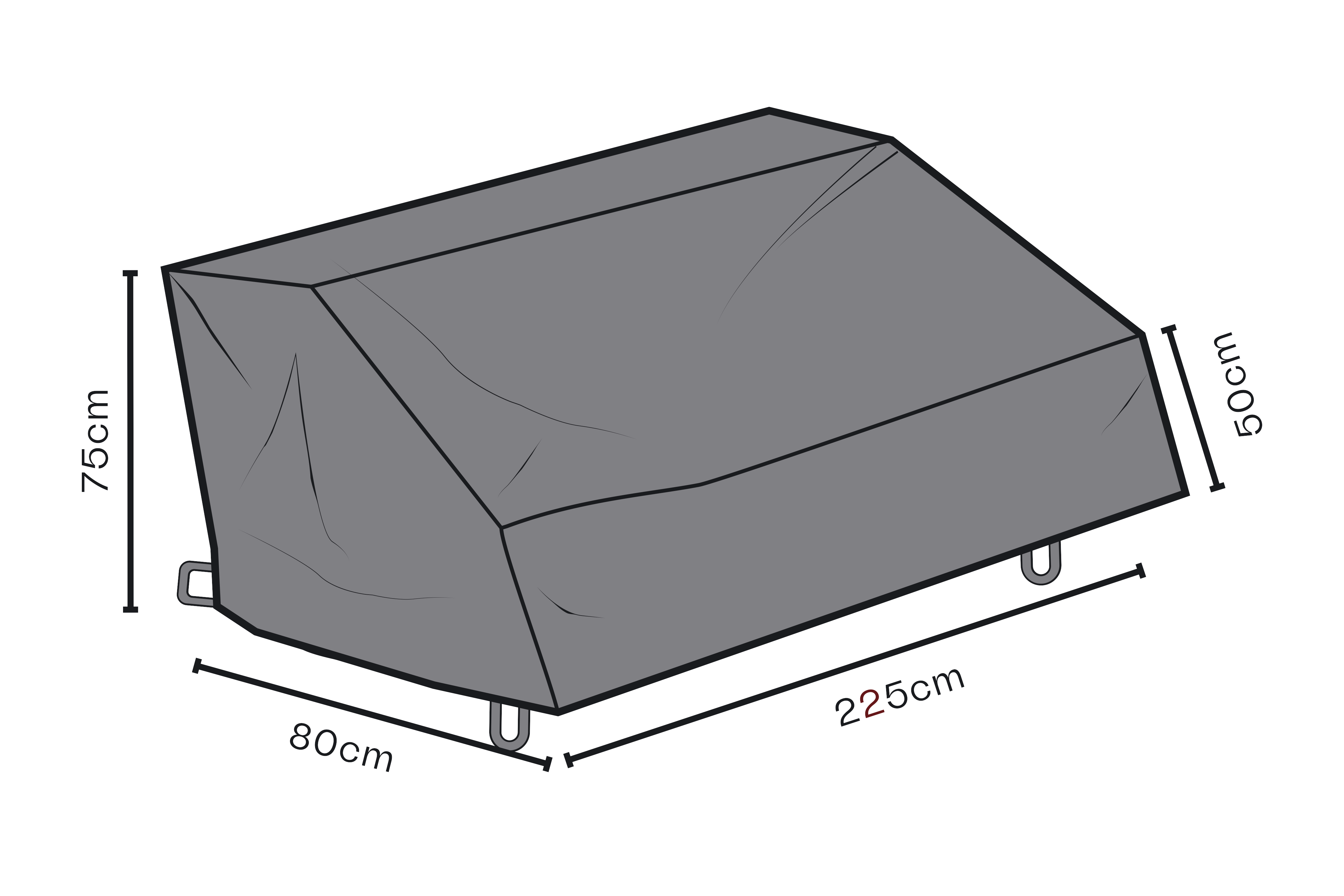 Cover canapé Black-Breathable