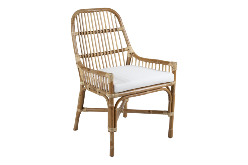 Vallda chaise de table Couleur naturelle/blanc