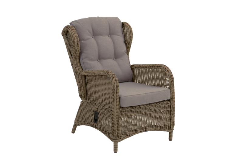 Rosita fauteuil avec dossier réglable Couleur naturelle/beige