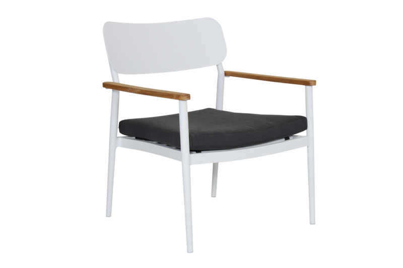 Domingo fauteuil Blanc/gris