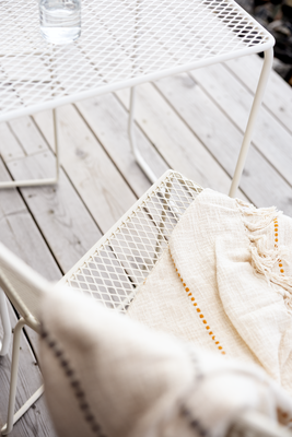 Haru table café Pearl white