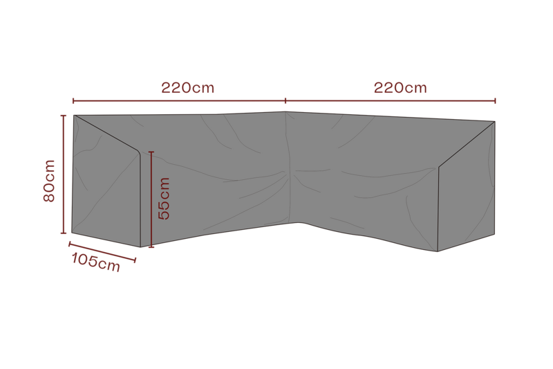 Cover canapé d’angle Noir