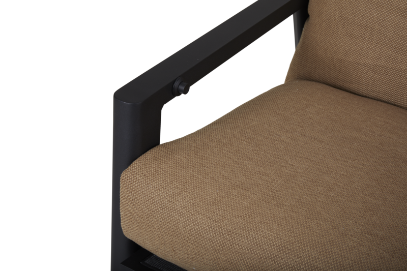 Slide fauteuil avec dossier réglable Black/Cinnamon Gold