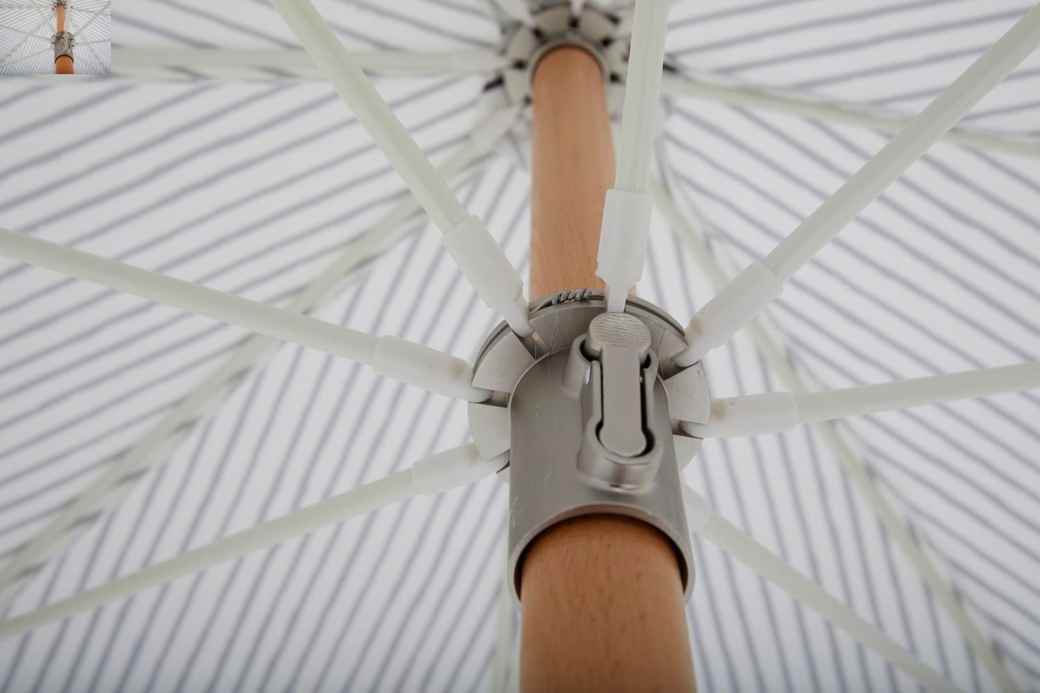 Gatsby parasol Grey Stripe