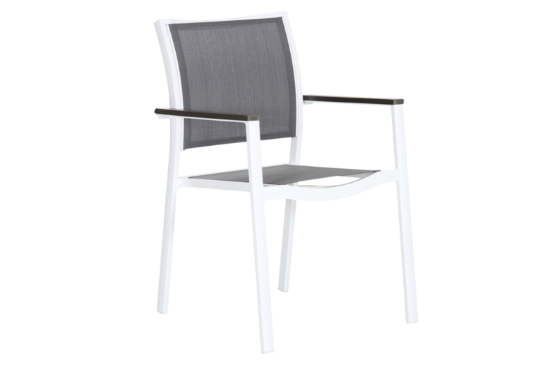 Scilla fauteuil Blanc/gris