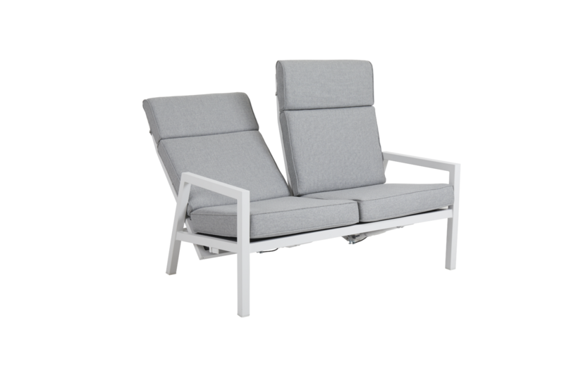 Belfort Canapé 2 places Blanc/Pearl grey