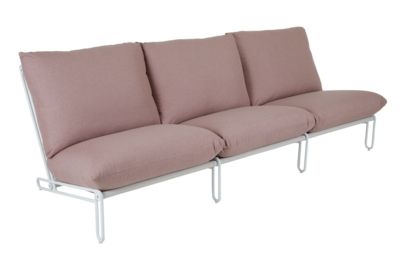 Blixt assise Blanc/Dusty pink