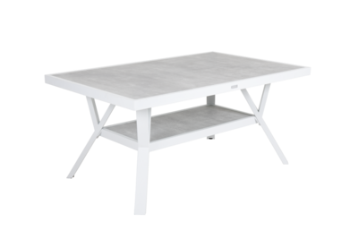 Samvaro table salon Blanc/gris