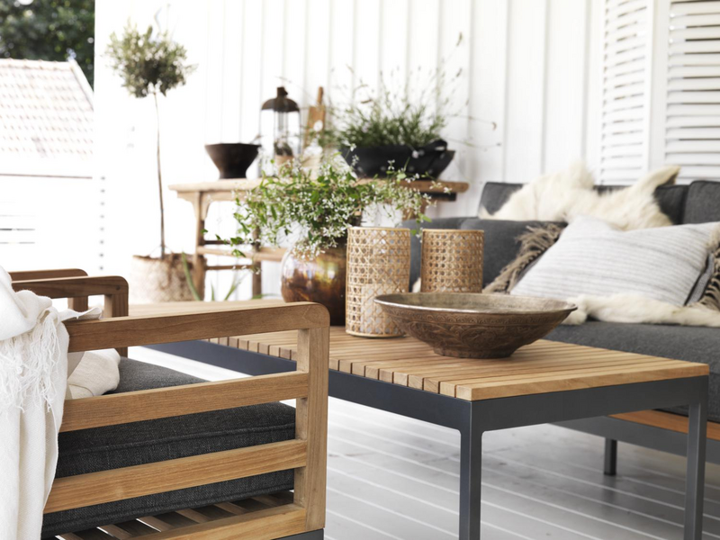 Zalongo table salon Couleur naturelle/gris