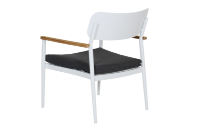 Domingo fauteuil Blanc/gris