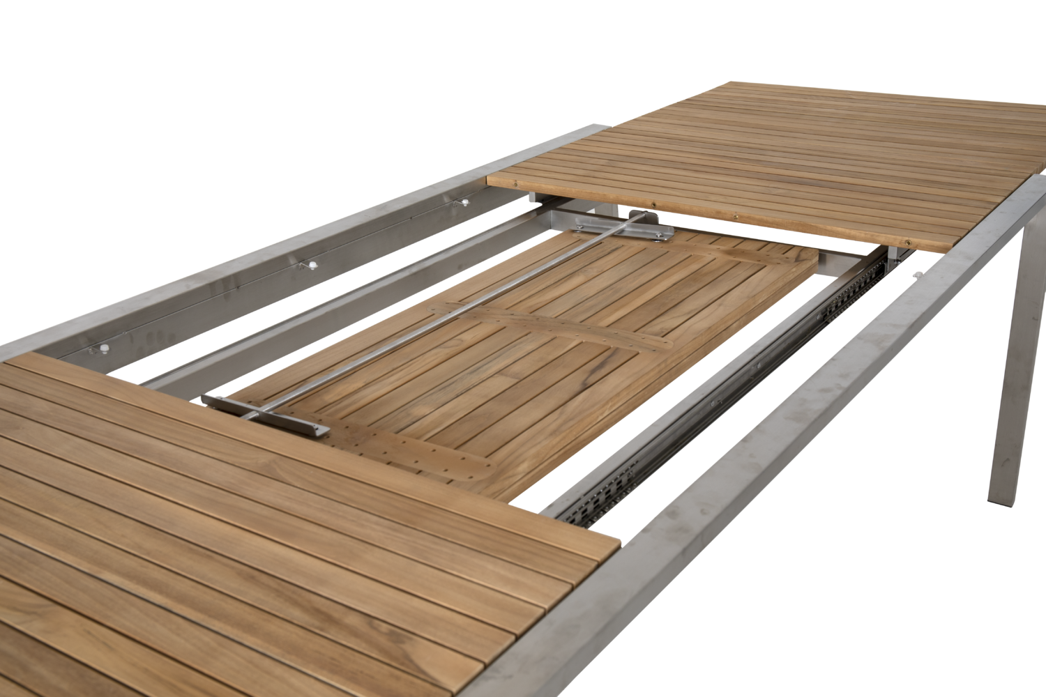 Naos table à manger Acier inoxydable/teck