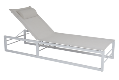 Vevi chaise longue Blanc/blanc