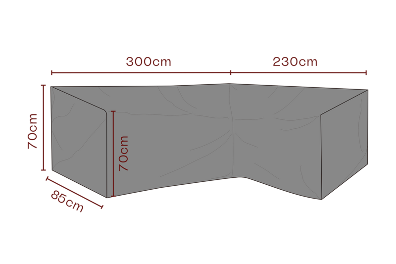 Cover canapé d’angle Noir