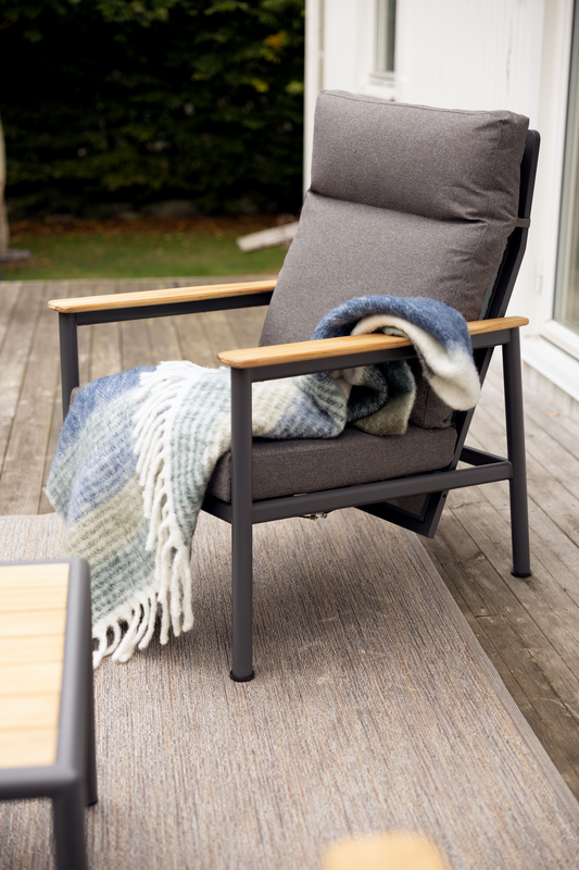 Gordon fauteuil Anthracite/Soft Dawn