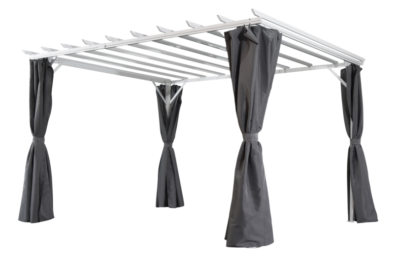 Piode pergola Blanc/gris