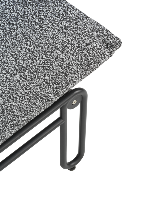 Blixt fauteuil lounge Noir/Teddy Ant