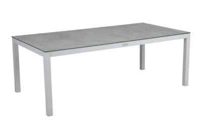 Belfort table salon Blanc/gris