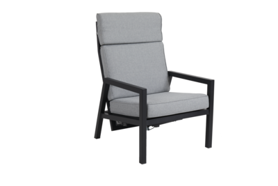 Belfort fauteuil avec dossier réglable Noir/Pearl Grey