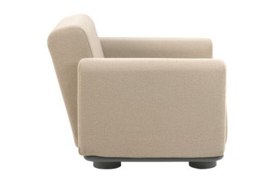 Bolster fauteuil Anthracite/Teddy Beige