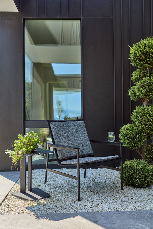 Soro fauteuil lounge Noir/Teddy Ant