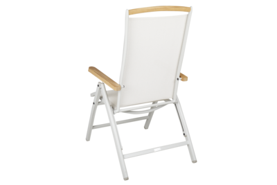 Andy fauteuil avec dossier réglable Light Grey/Off-White