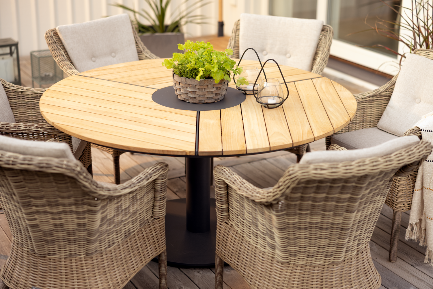 Peace Wood table à manger Antracit/Natur