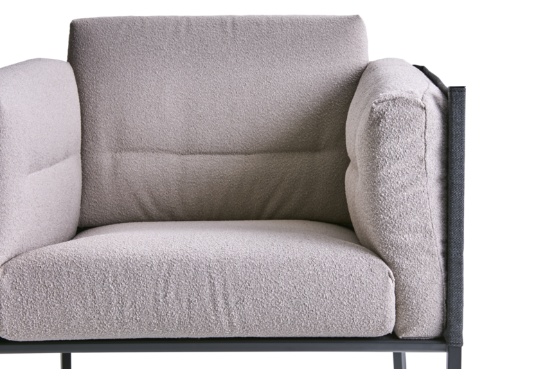 Delux fauteuil Black/Teddy Beige