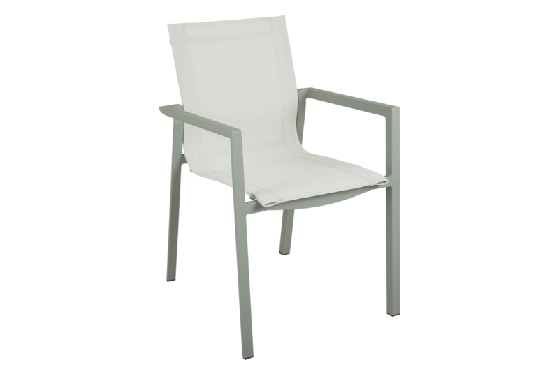 Delia fauteuil Dustygreen_Offwhite