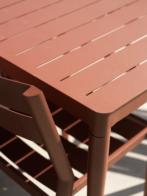 Delia chaise de table Zin Red