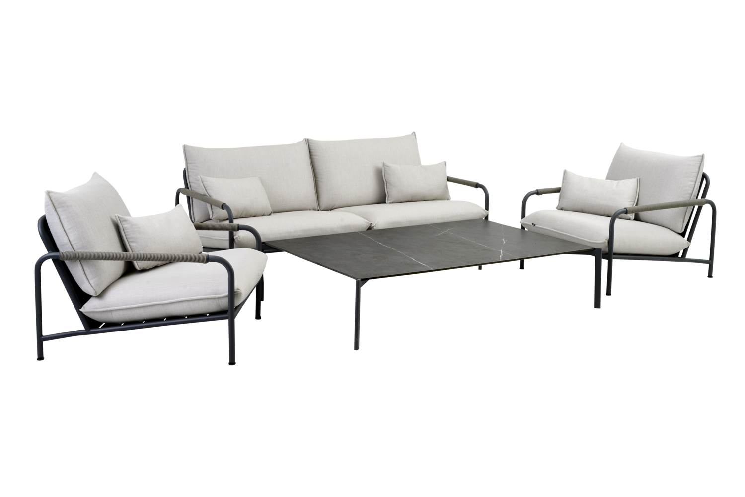 Lerberget fauteuil Anthracite/ash