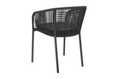Delta fauteuil Anthracite/Teddy Black
